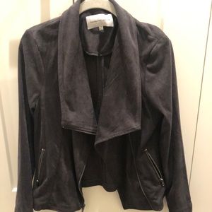 Cupcake and Cashmere Gray Suède Moto jacket S